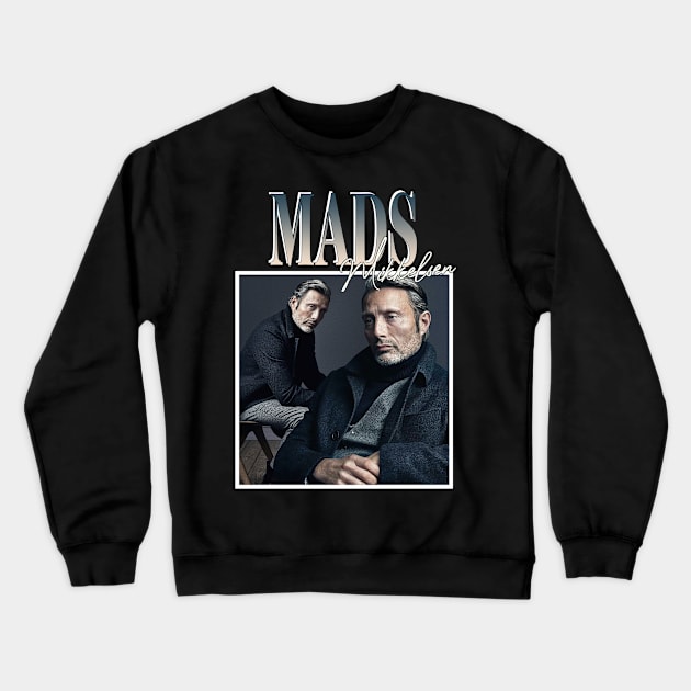 Mads Mikkelsen Crewneck Sweatshirt by TeesBySilvia